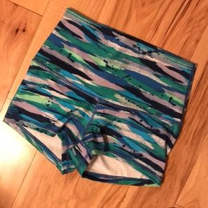 Lululemon multicolored spandex shorts